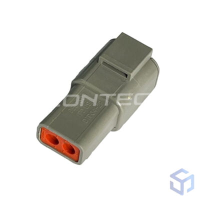 CONECTOR DTP 2 VIAS MACHO (COD.DEUTSCH: DTP04-2P)