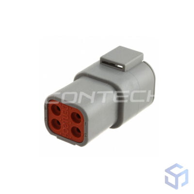 CONECTOR DTP 4 VIAS MACHO (COD. DEUTSCH: DTP04-4P)