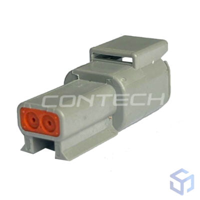CONECTOR DTM 2 VIAS MACHO (COD. DEUTSCH: DTM04-2P)