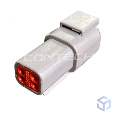 CONECTOR DTM 4 VIAS MACHO (COD. DEUTSCH: DTM04-4P)