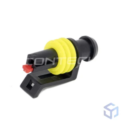 CONECTOR SUPER SEAL 1 VIA P/ TERMINAL FÊMEA (COD. TE: 282079-1)