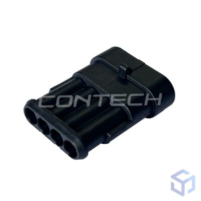 CONECTOR SUPER SEAL 4 VIAS MACHO P/ TERMINAL MACHO (COD. TE: 282106-1)