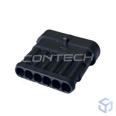 CONECTOR SUPER SEAL 6 VIAS P/ TERMINAL MACHO (COD. TE: 282108-1)
