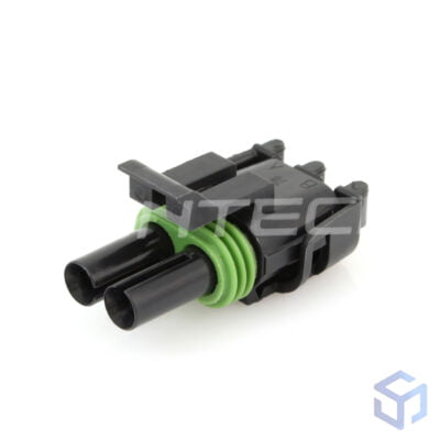CONECTOR DELPHI 2 VIAS FÊMEA WEATHER PACK (COD DELPHI: 12015792)