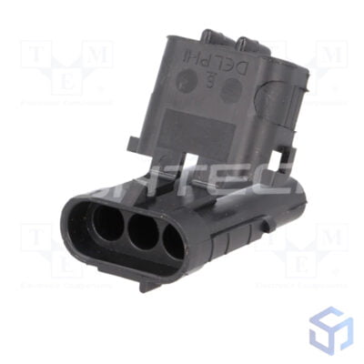 CONECTOR DELPHI 3 VIAS MACHO WEATHER PACK (COD. DELPHI: 12010717)
