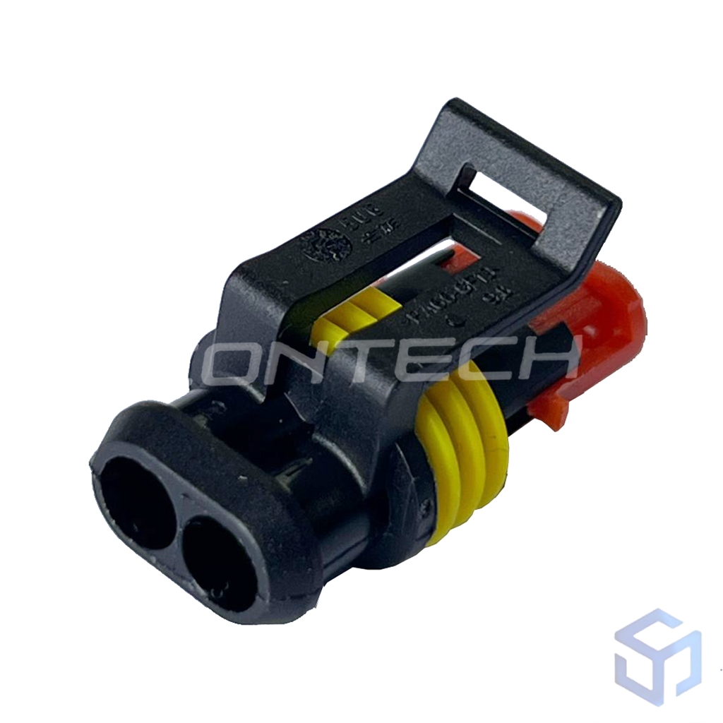 CONECTOR SUPER SEAL 2 VIAS P/ TERMINAL FÊMEA (COD TE: 282080-1)