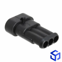 CONECTOR SUPER SEAL 3 VIAS MACHO P/ TERMINAL MACHO (COD. TE: 282105-1)