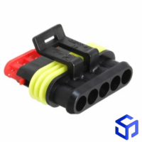 CONECTOR SUPER SEAL 5 VIAS FEMEA P/ TERMINAL FÊMEA (COD. TE: 282089-1)