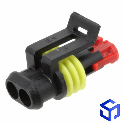 CONECTOR SUPER SEAL 2 VIAS P/ TERMINAL FÊMEA (COD TE: 282080-1)
