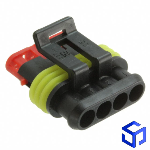CONECTOR SUPER SEAL 4 VIAS FÊMEA P/ TERMINAL FÊMEA (COD. TE: 282088-1)