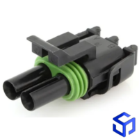 CONECTOR APTIV WEATHER PACK 2 VIAS FÊMEA (COD DELPHI: 12015792)