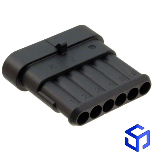 CONECTOR SUPER SEAL 6 VIAS P/ TERMINAL MACHO (COD. TE: 282108-1)