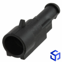 CONECTOR SUPER SEAL 1 VIA P/ TERMINAL MACHO (COD. TE: 282103-1)