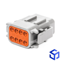CONECTOR DTM 8 VIAS FÊMEA (COD.DEUTSCH: DTM06-08SA)