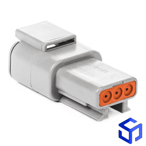 CONECTOR DTM 3 VIAS MACHO (COD. DEUTSCH: DTM04-3P)