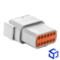 CONECTOR DTM 12 VIAS MACHO (COD. DEUTSCH: DTM04-12PA)