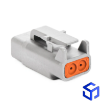 CONECTOR DTM 2 VIAS FÊMEA (COD. DEUTSCH DTM06-2S)