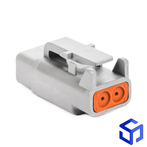 CONECTOR DTM 2 VIAS FÊMEA (COD. DEUTSCH DTM06-2S)