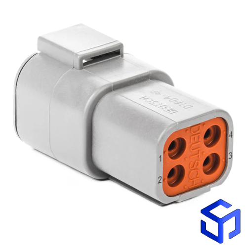 CONECTOR DTP 4 VIAS MACHO (COD. DEUTSCH: DTP04-4P)