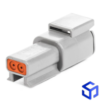 CONECTOR DTM 2 VIAS MACHO (COD. DEUTSCH: DTM04-2P)