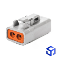 CONECTOR DTP 2 VIAS FÊMEA (COD.DEUTSCH: DTP06-2S)