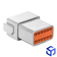 CONECTOR DT 12 VIAS MACHO (COD. DEUTSCH: DT04-12PA)