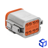 CONECTOR DT 8 VIAS FÊMEA (COD. DEUTSCH: DT06-08SA)