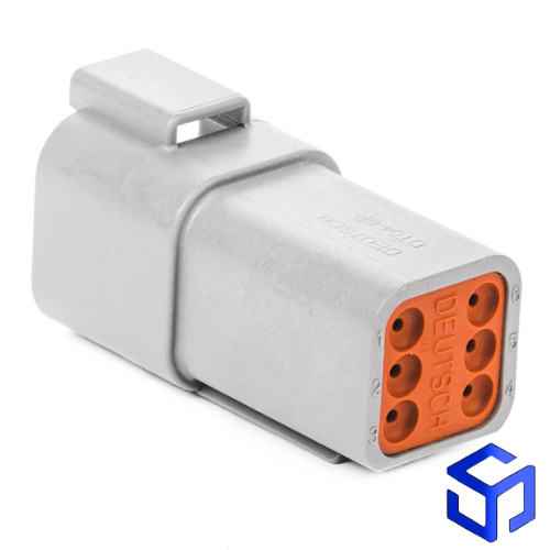 CONECTOR DT 6 VIAS MACHO (COD. DEUTSCH: DT04-6P)