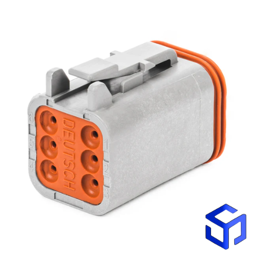 CONECTOR DT 6 VIAS FÊMEA (COD. DEUTSCH: DT06-6S)