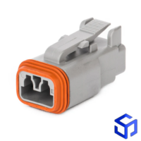 CONECTOR DT 2 VIAS FÊMEA (COD. DEUTSCH: DT06-2S)