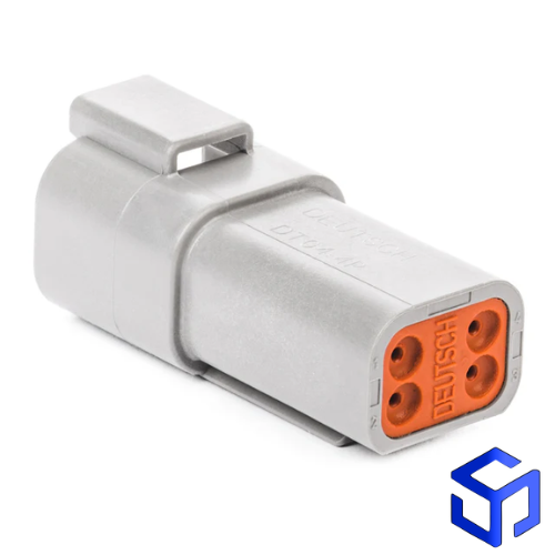 CONECTOR DT 4 VIAS MACHO (COD. DEUTSCH: DT04-4P)