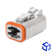 CONECTOR DT 4 VIAS FÊMEA (COD. DEUTSCH: DT06-4S)