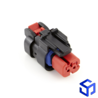 CONECTOR AMPSEAL 2 VIAS FÊMEA VERMELHO (KEY A)