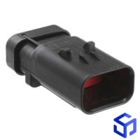 CONECTOR AMPSEAL 3 VIAS MACHO VERMELHO