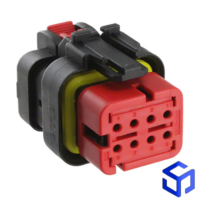 CONECTOR AMPSEAL 8 VIAS FÊMEA VERMELHO