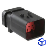 CONECTOR AMPSEAL 8 VIAS MACHO VERMELHO