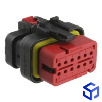 CONECTOR AMPSEAL 12 VIAS FÊMEA VERMELHO