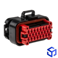CONECTOR AMPSEAL 23 VIAS FÊMEA VERMELHO