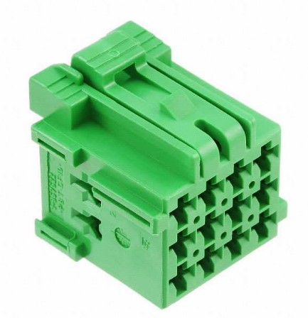 CONECTOR JPT 2.8mm 12 VIAS FÊMEA VERDE