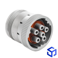 CONECTOR AMPHENOL HD16 6 VIAS FÊMEA (CROSS DEUTSCH: HD16-6-96S)