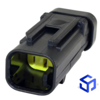 CONECTOR AMPSEAL 2 VIAS MACHO AMARELO (KEY C)