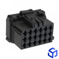 CONECTOR MCP 2.8mm 18 VIAS FÊMEA CINZA