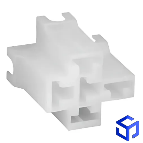 CONECTOR FASTON 6,3mm 5 VIAS FÊMEA BASE RELÉ BRANCO ANTI-CHAMA (ETE7505)