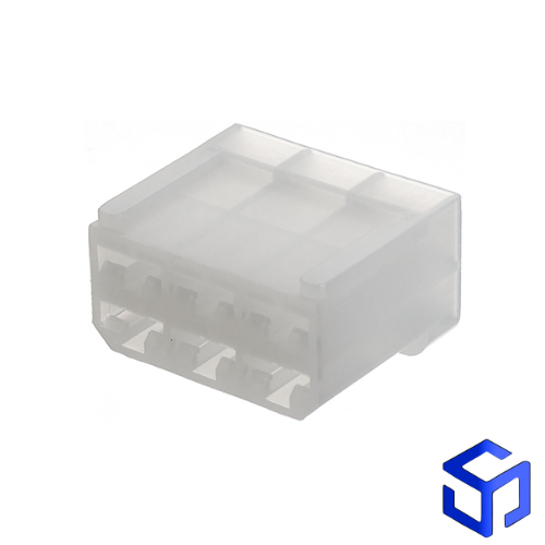 CONECTOR FASTON 6,3mm 6 VIAS FÊMEA NYLON (TE: 880297-1)