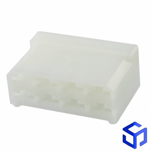 CONECTOR FASTON 6,3mm 8 VIAS FÊMEA NYLON (COD. TYCO: 163007)