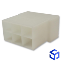 CONECTOR LINGUETA 6,3mm 6 VIAS MACHO NYLON (TE: 180906-0)
