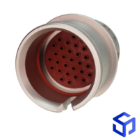 CONECTOR AMPHENOL HD 31 VIAS DE ENGATE MACHO (CROSS DEUTSCH: HD34-24-31PT-B019)