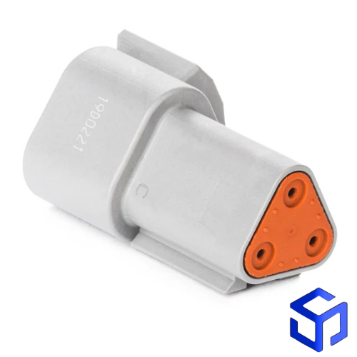 CONECTOR DT 3 VIAS MACHO (COD. DEUTSCH: DT04-3P)