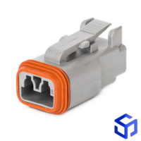 CONECTOR DT 2 VIAS FÊMEA (COD. DEUTSCH: DT06-2S)