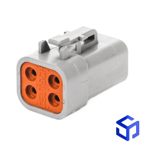 CONECTOR DTP 4 VIAS FÊMEA (COD. DEUTSCH: DTP06-4S)